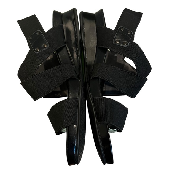 Stuart Weitzman Guybands Black Elastic Stretch Strappy Sandals, Sz 6 - Picture 6 of 16